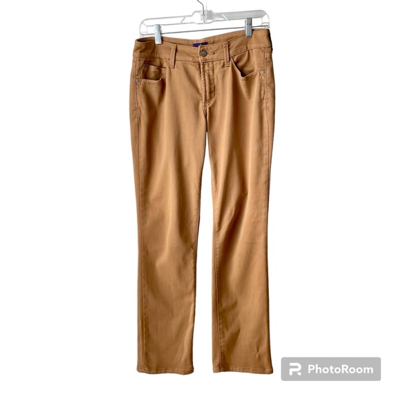 NYJD Leggings Straight Leg Stretch Tan Pants Size 2P - Picture 1 of 16